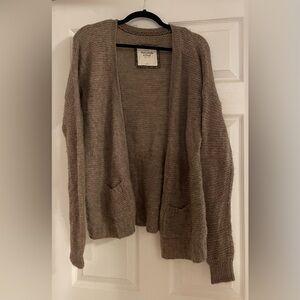 Abercrombie and Fitch brown cardigan